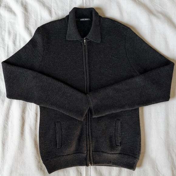 Bruno Manetti Other - Bruno Manetti Wool Silk Blend Full Zip Knit Cardigan